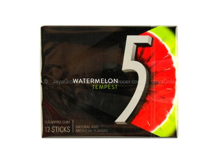 5 Gum Watermelon Tempest Sugar Free Gum 12 pcs pack For Discount