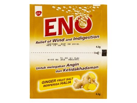 Eno Ginger Flavoured Fruit Salt Antacid Powder Sachet 4.3g x 2 Supply