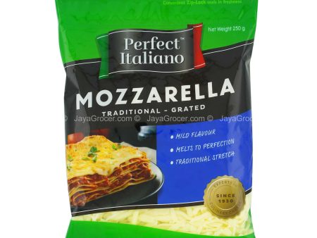 Perfect Italiano Mozzarella Traditional Grated Cheese 250g Online Hot Sale