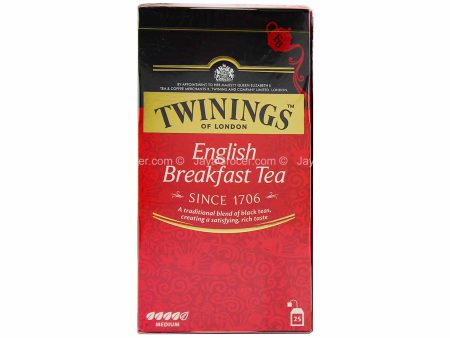 Twinings English Breakfast Black Tea 2g x 25 Supply