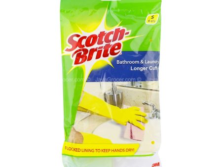 Scotch-Brite Bathroom & Laundry Longer Cuffs Gloves S Size 1set Discount