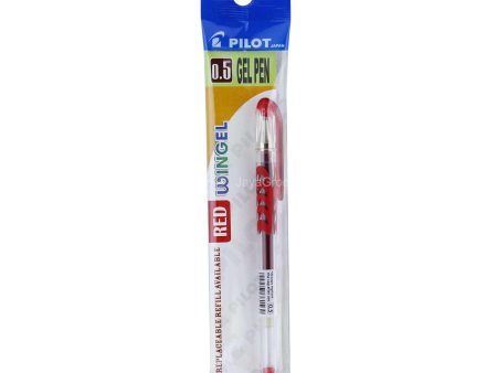 Pilot Wingel Red Gel Pen 0.5 1unit For Cheap