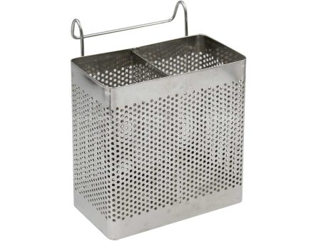 Stainless Steel Cutlery Holder (13X7X13CM) 1unit Fashion