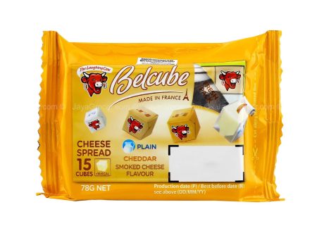 The Laughing Cow Belcube Plain Cheddar Smoked Cheese Flavour Spread 78g For Cheap