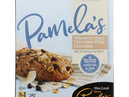 Pamela s Products - Oat Chocolate Chip Whenever Bars - Coconut - Case Of 6 - 1.41 Oz. Cheap