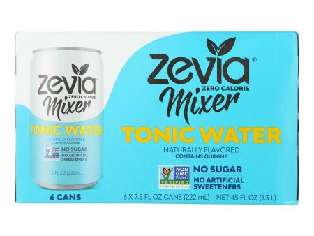 Zevia Zero Calorie Mixer - Tonic Water - Case Of 4 - 6 7.5 Fl Oz Fashion