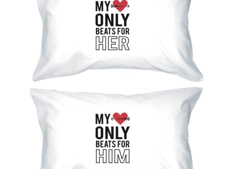 My Heart Beats For Her Him Funny Pillow Cases Funny Newlywed Gift Online Sale