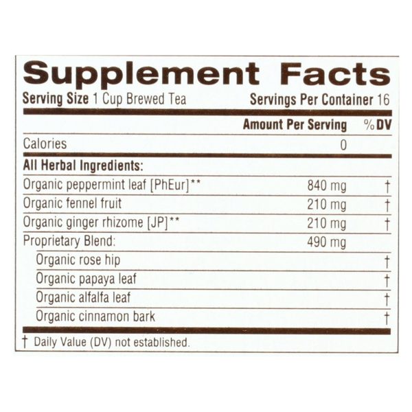 Traditional Medicinals Belly Comfort Peppermint - Caffeine Free - Case Of 6 - 16 Bags For Cheap