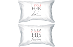 Stealing His Last Name Standard Size 21 x 30 Romantic Couple Pillowcases Discount