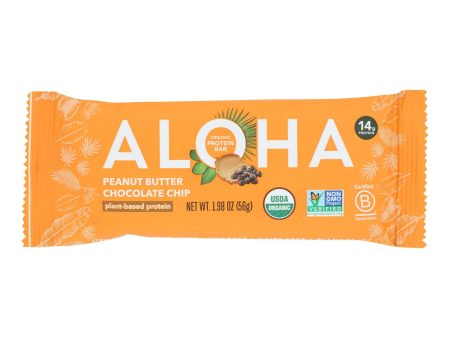 Aloha (bars)  Peanut Butter Chocolate Chip - Case Of 12 - 1.9 Oz For Sale