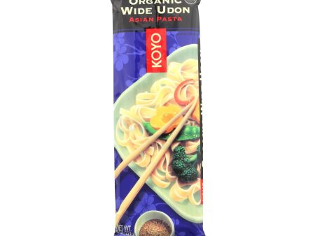 Koyo Organic Wide Udon Noodles - Case Of 12 - 8 Oz on Sale