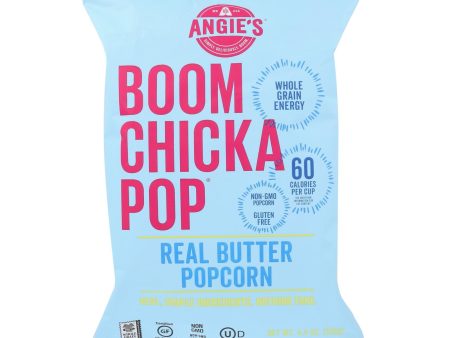 Angie s Kettle Corn Popcorn - Boom Chicka Pop - Real Butter - Case Of 12 - 4.4 Oz Online Hot Sale