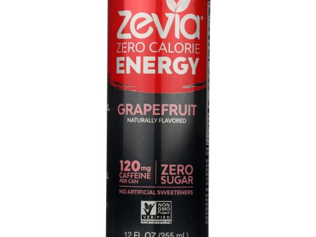 Zevia Zero Calorie Energy Drink - Grapefruit - Case Of 12 - 12 Fl Oz Discount