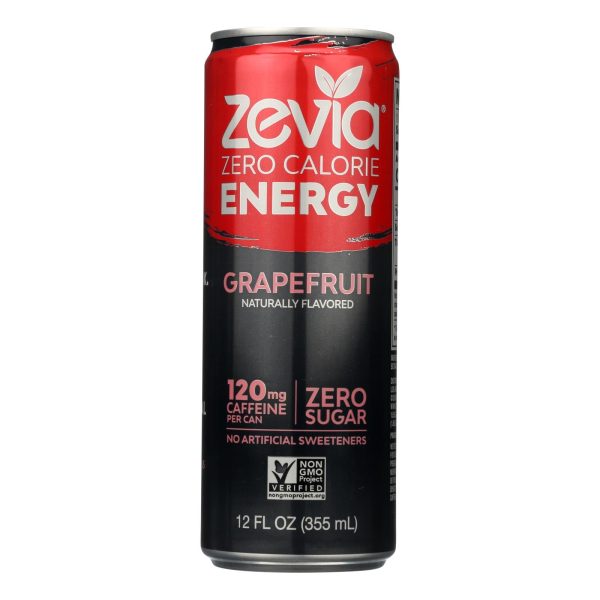 Zevia Zero Calorie Energy Drink - Grapefruit - Case Of 12 - 12 Fl Oz Discount