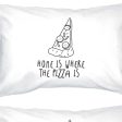 Home Is Where Pizza Is Cute Graphic Pillow Case Funny Gift Ideas on Sale