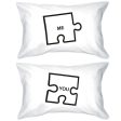 Funny Graphic Pillowcases Standard Size 20 x 31 - Puzzle Design Me and You Online Sale