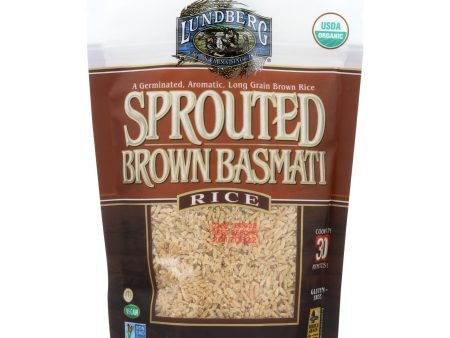 Lundberg Family Farms Sprouted Brown Basmati Rice - Case Of 6 - 1 Lb. on Sale