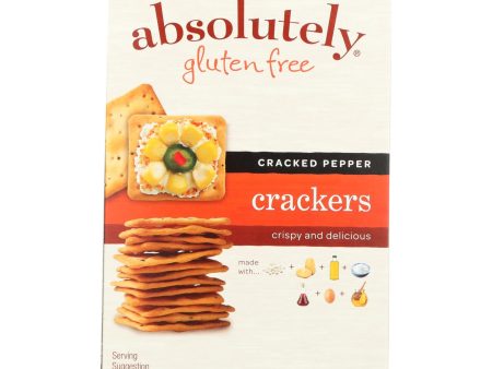 Absolutely Gluten Free - Crackers - Cracked Pepper - Case Of 12 - 4.4 Oz. For Discount