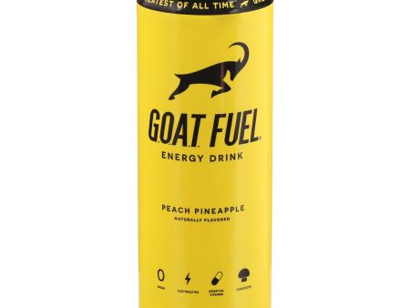 G.o.a.t. Fuel - Energy Drink Peach Pineapple - Case Of 12-12 Fl Oz Online Sale