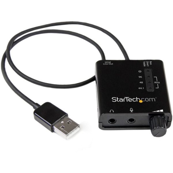 StarTech.com USB Stereo Audio Adapter External Sound Card with SPDIF Digital Audio Fashion