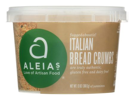 Aleia s - Gluten Free Bread Crumbs - Italian - Case Of 12 - 13 Oz. on Sale