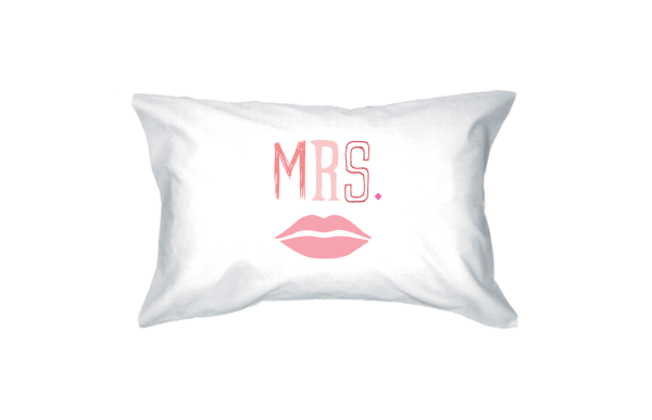 Mr and Mrs PillowCovers  Standard Size 21 x 30 Matching Couple Pillowcases Online Hot Sale