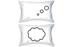 Thinking Cloud Pillows Standard Size 21 x 30 Matching Couple Pillowcases For Cheap