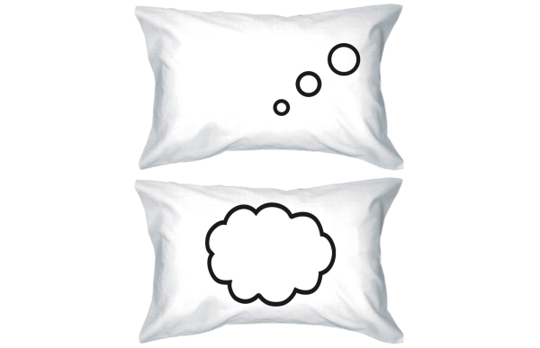 Thinking Cloud Pillows Standard Size 21 x 30 Matching Couple Pillowcases For Cheap