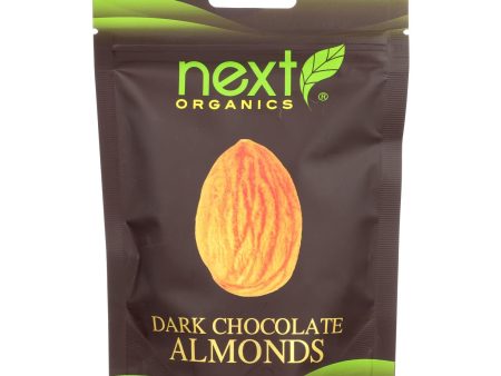 Next Organics Organic Dark Chocolate - Almonds - Case Of 6 - 4 Oz. For Sale