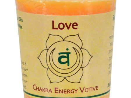 Aloha Bay - Chakra Votive Canlde - Love - Case Of 12 - 2 Oz Sale