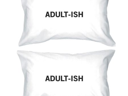 Adult-ish Funny Design Unique Gift Ideas Standard Size Pillow Case For Cheap