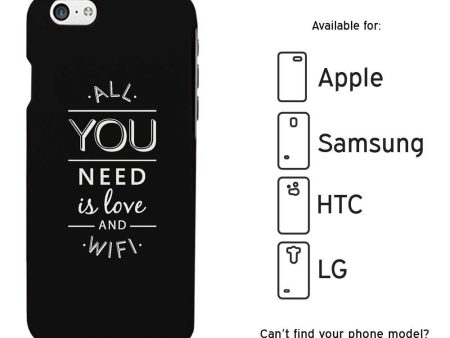 All You Need Is Love And Wifi Funny Case Cute Graphic Design Cover Online now