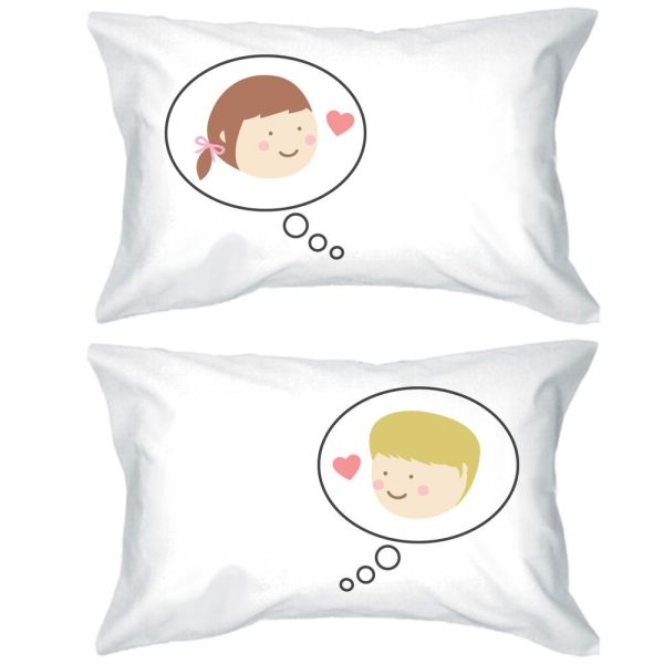 Dreaming About You Couple Pillowcases Graphic Design Matching Pillow Cover on Sale