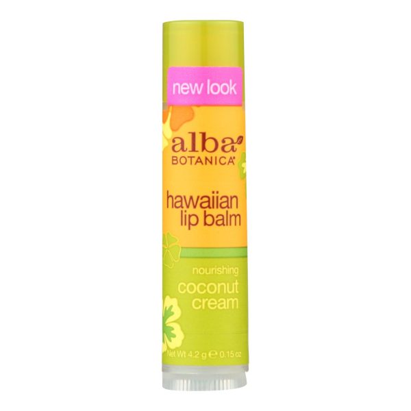 Alba Botanica - Lip Balm - Coconut Cream - Case Of 24 - .15 Oz Fashion