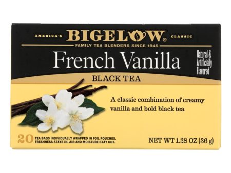 Bigelow Tea French Vanilla Black Tea - Case Of 6 - 20 Bags Online Hot Sale