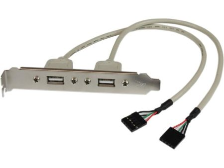 StarTech.com 2 Port USB A Female Slot Plate Adapter Online Sale