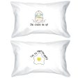 Egg Crack Eggtraordinary Matching Pillow Cases Funny Couples Gifts For Sale