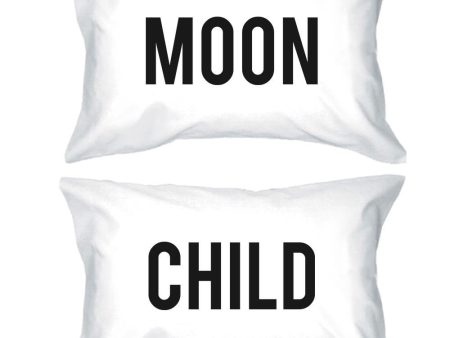 Funny Pillowcases Standard Size 20 x 31 - Moon Child Matching Phillow Case For Sale