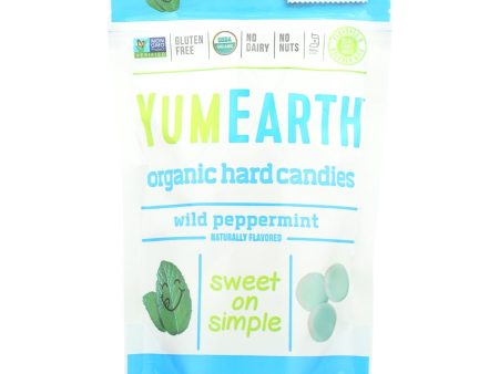 Yummy Earth Organic Candy Drops Wild Peppermint - 3.3 Oz - Case Of 6 Discount