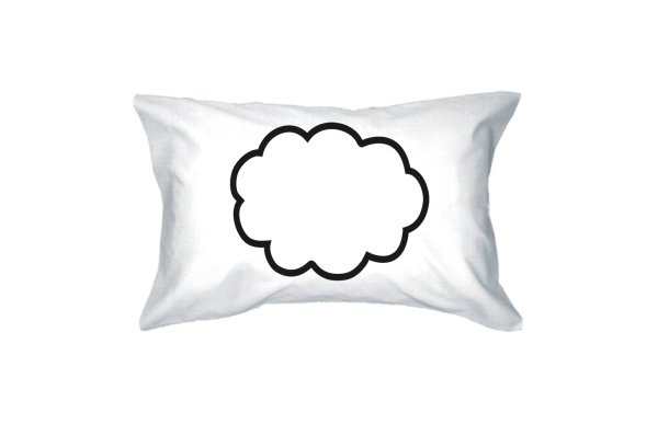 Thinking Cloud Pillows Standard Size 21 x 30 Matching Couple Pillowcases For Cheap