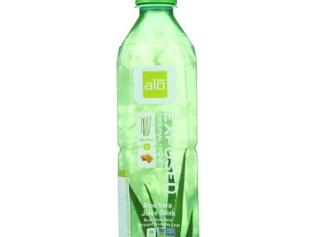 Alo Original Exposed Aloe Vera Juice Drink -  Original And Honey - Case Of 12 - 16.9 Fl Oz. Hot on Sale