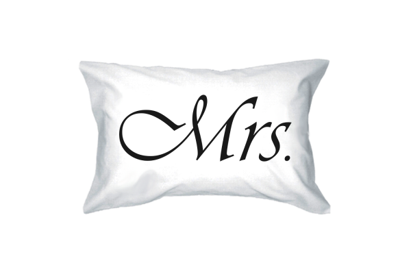 Mr and Mrs Couple Pillowcases Classy Matching Pillow Covers for Newlyweds on Sale