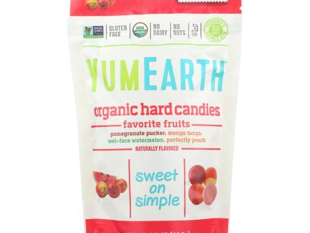 Yummy Earth Organic Candy Drops Freshest Fruit - 3.3 Oz - Case Of 6 For Sale