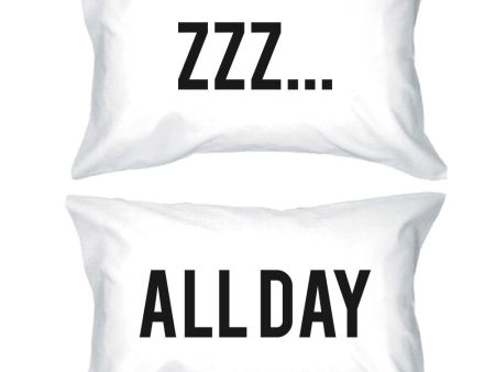 Funny Pillowcases Standard Size 20 x 31 - ZZZ… All Day Matching Pillow Case Discount