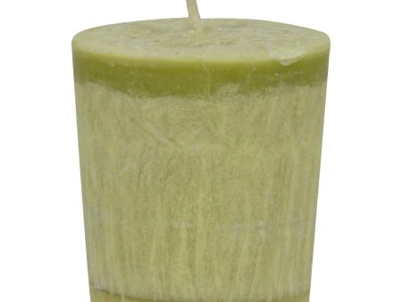 Aloha Bay - Votive Eco Palm Wax Candle - Lemon Verbena- Case Of 12 - 2 Oz Online