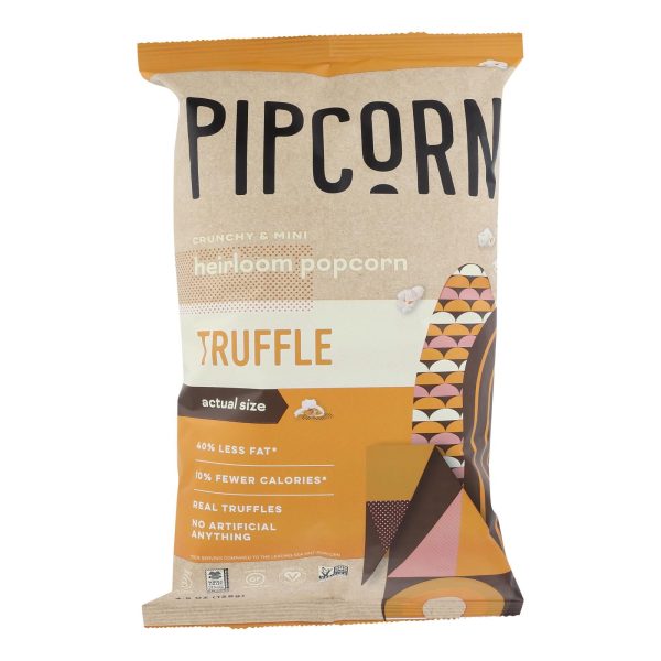 Pipcorn Mini Popcorn - Truffle - Case Of 12 - 4 Oz. For Sale