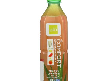 Alo Original Comfort Aloe Vera Juice Drink - Watermelon And Peach - Case Of 12 - 16.9 Fl Oz. Cheap