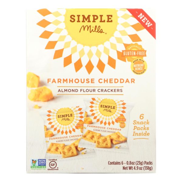 Simple Mills Farmhouse Cheddar - Case Of 6 - 4.9 Oz Hot on Sale