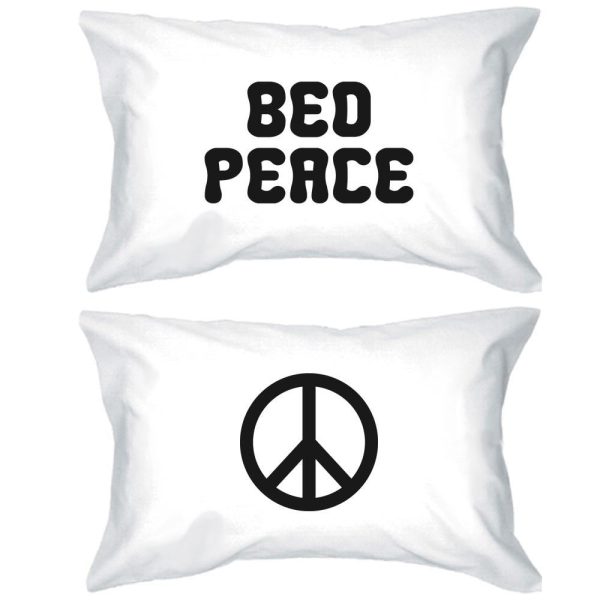 Funny Pillowcases Standard Size 20 x 31 - Bed Peace and Peace Symbol Fashion