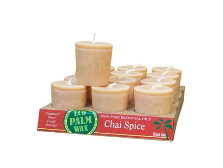 Aloha Bay - Candle Votive Essential Oil Chai Spice - 12 Candles - Case Of 12 Supply